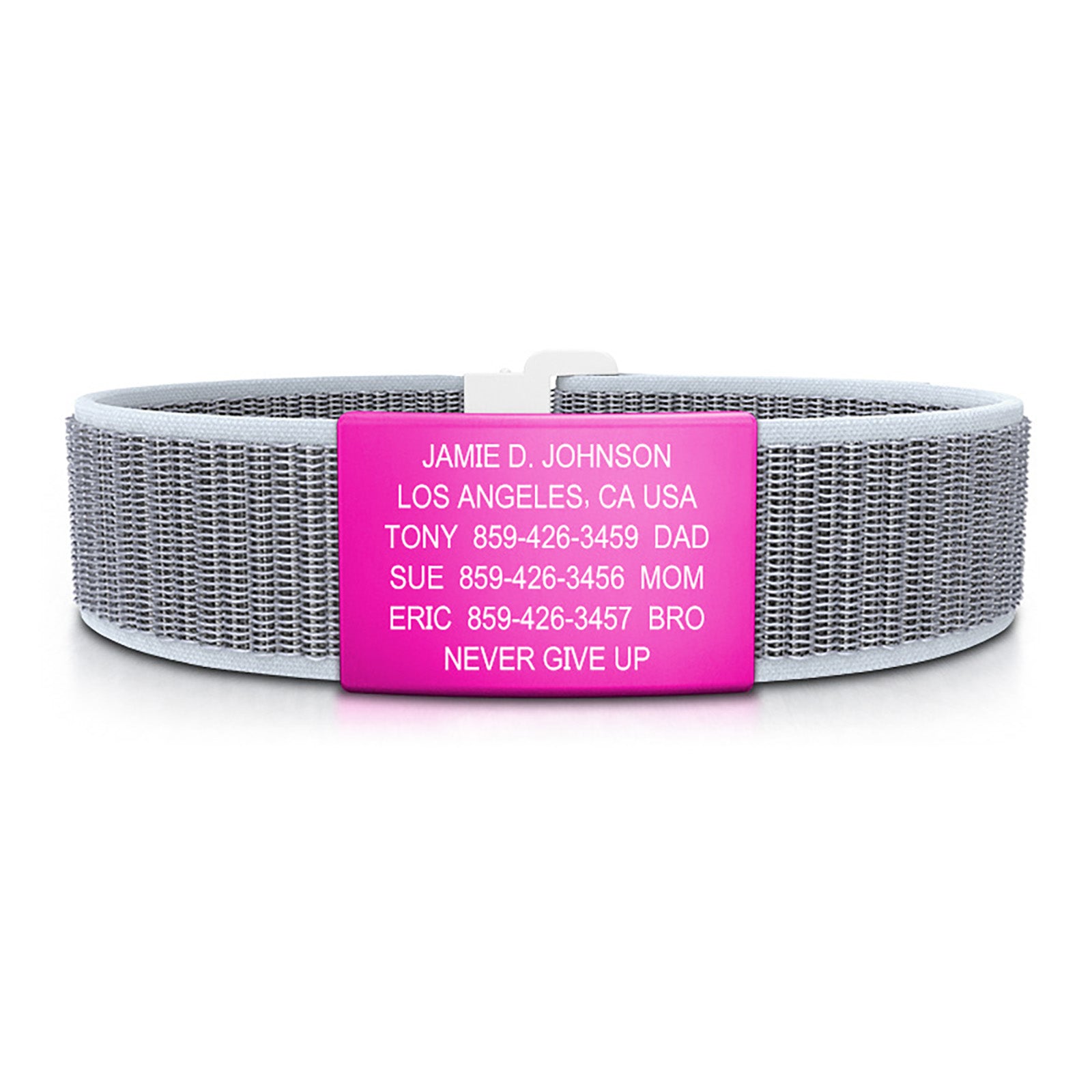 Nylon Loop ID - SM - With iD Profile ID 19mm Pink Classic | Hazy ROAD iD
