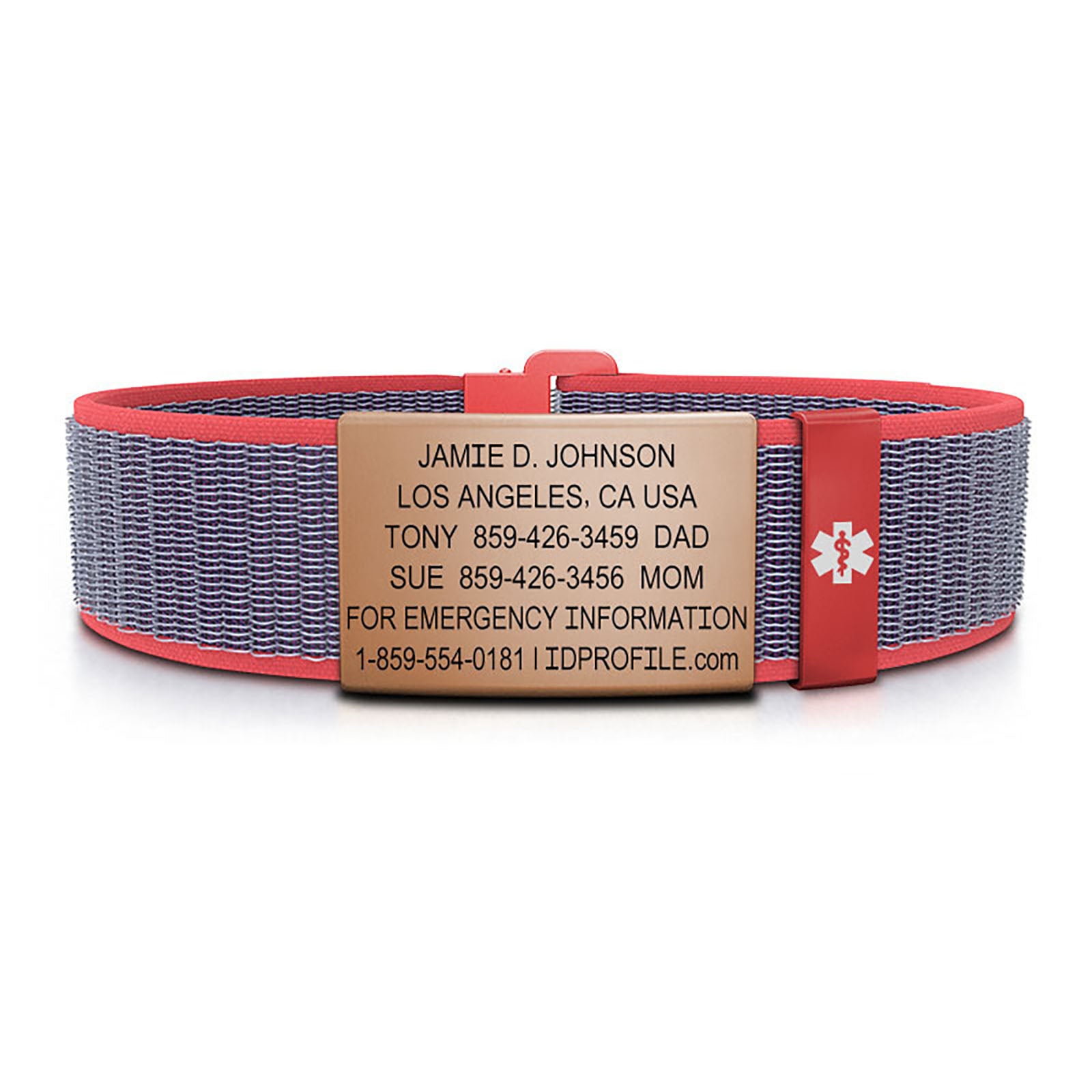 Nylon Loop Medical ID - SM - With iD Profile ID 19mm - ROAD iD