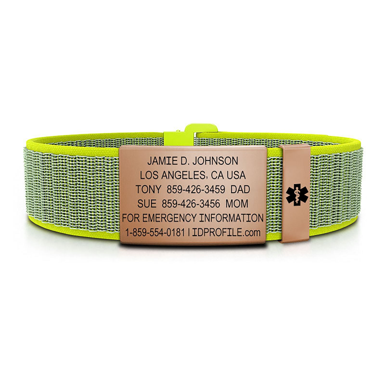Nylon Loop Medical ID - SM - With iD Profile ID 19mm - ROAD iD