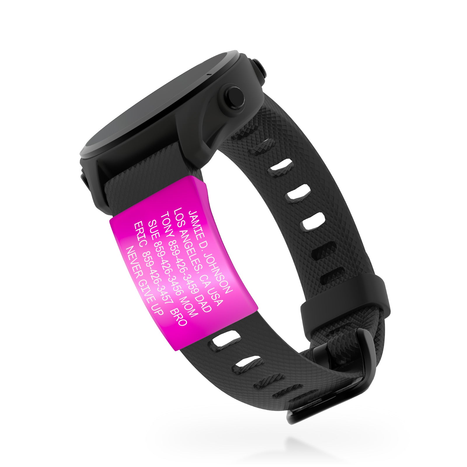 Garmin Watch ID With Profile ID Pink Quick Release | 18mm ROAD iD