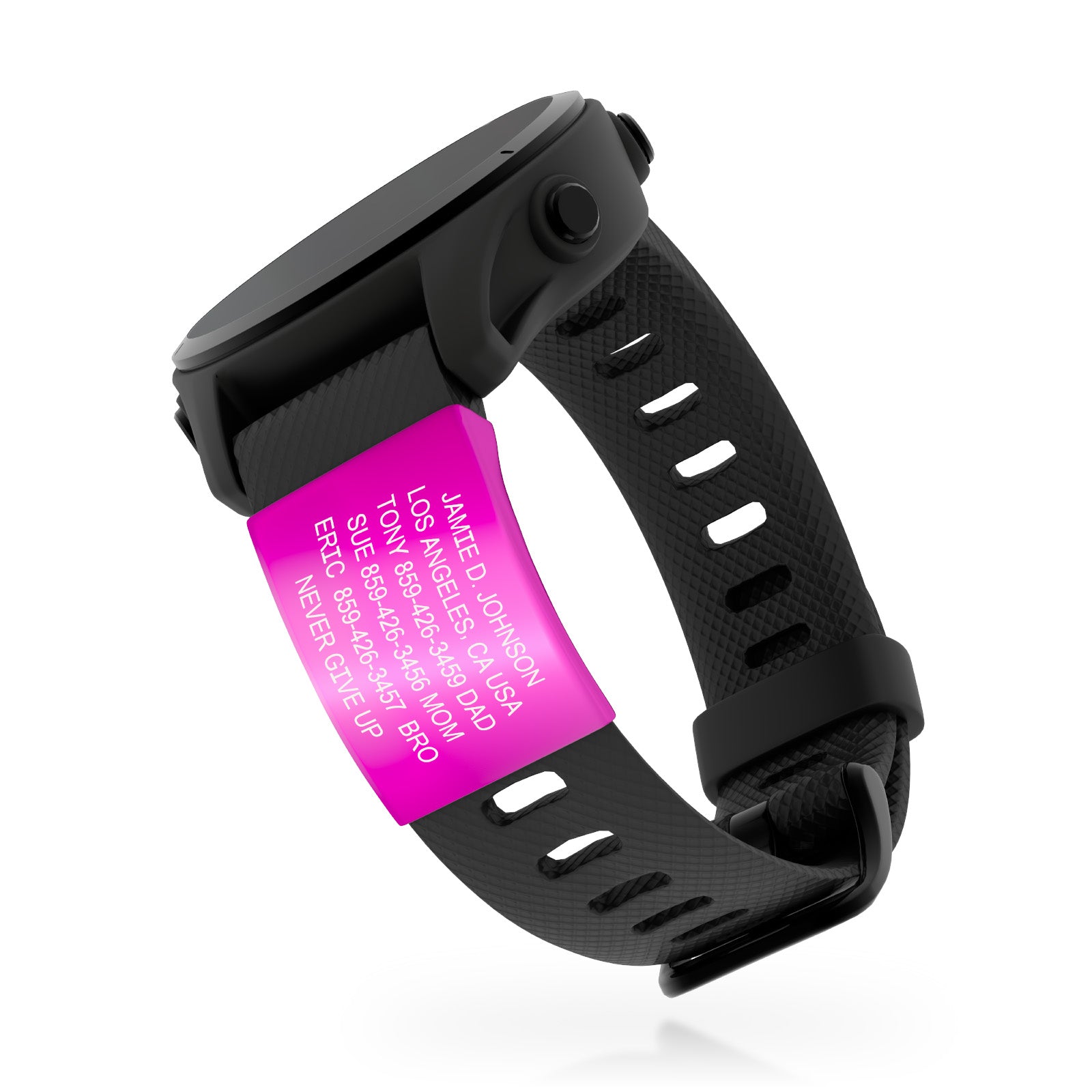 Garmin Watch ID With Profile ID Pink Quick Release | 20mm ROAD iD