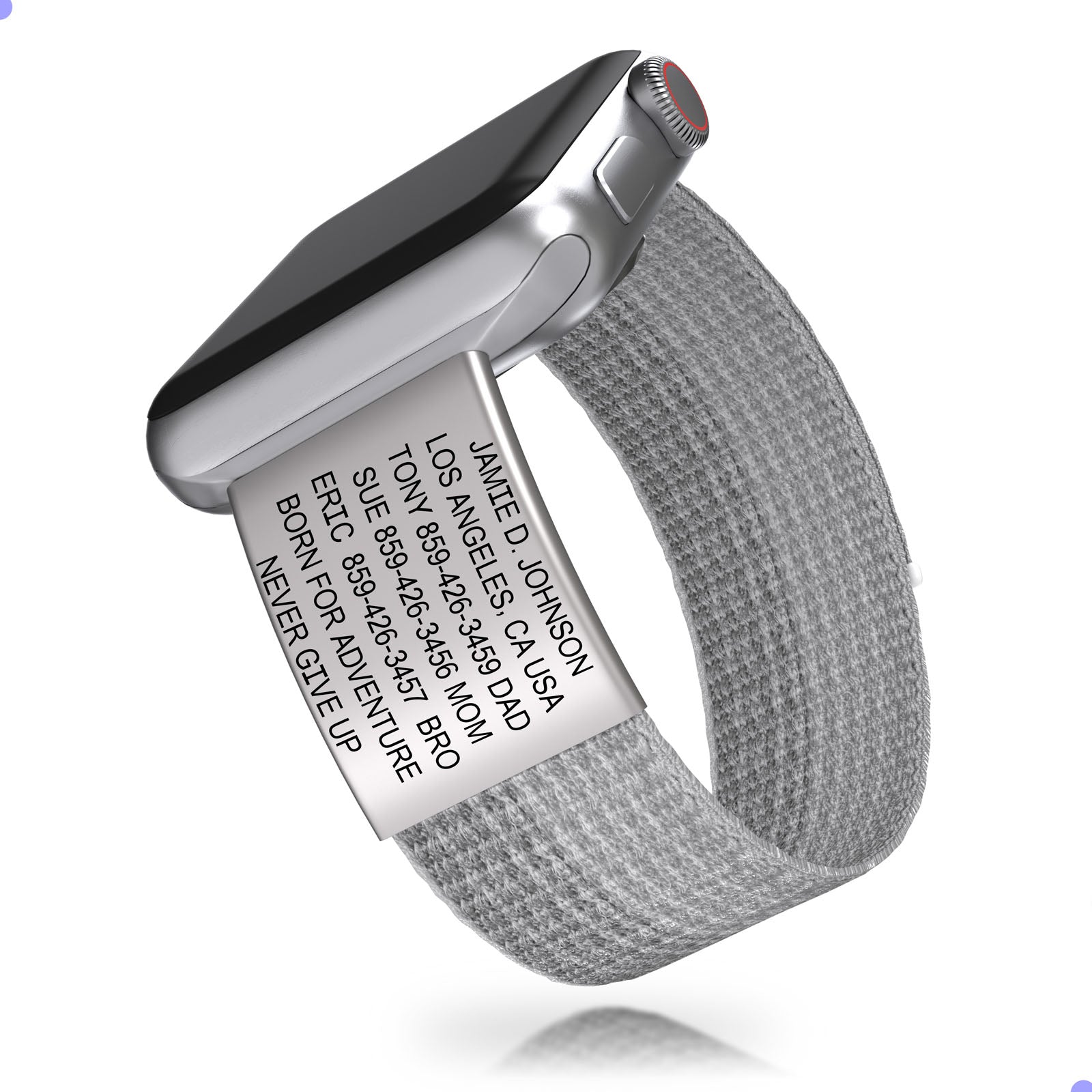 Apple Watch Medical ID - With iD Profile ID Slate Series 3-11 | 41mm Sport Loop ROAD iD