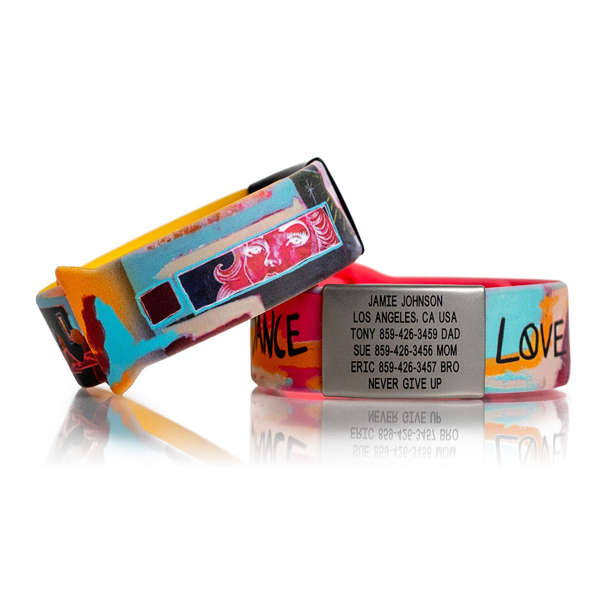 ROADiD TJ Eisenhart collab band line up on white background.