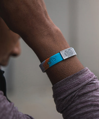 ROADiD Stretch ID on women's wrist