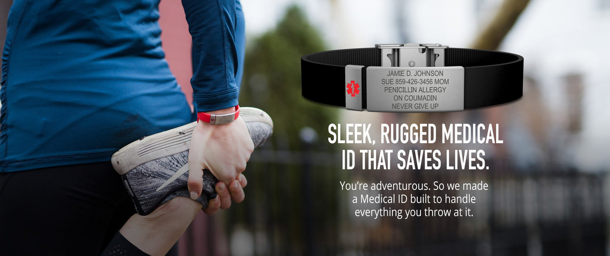 Sport Medical Alert ID Bracelets – Free Custom Engraving – The Useless  Pancreas