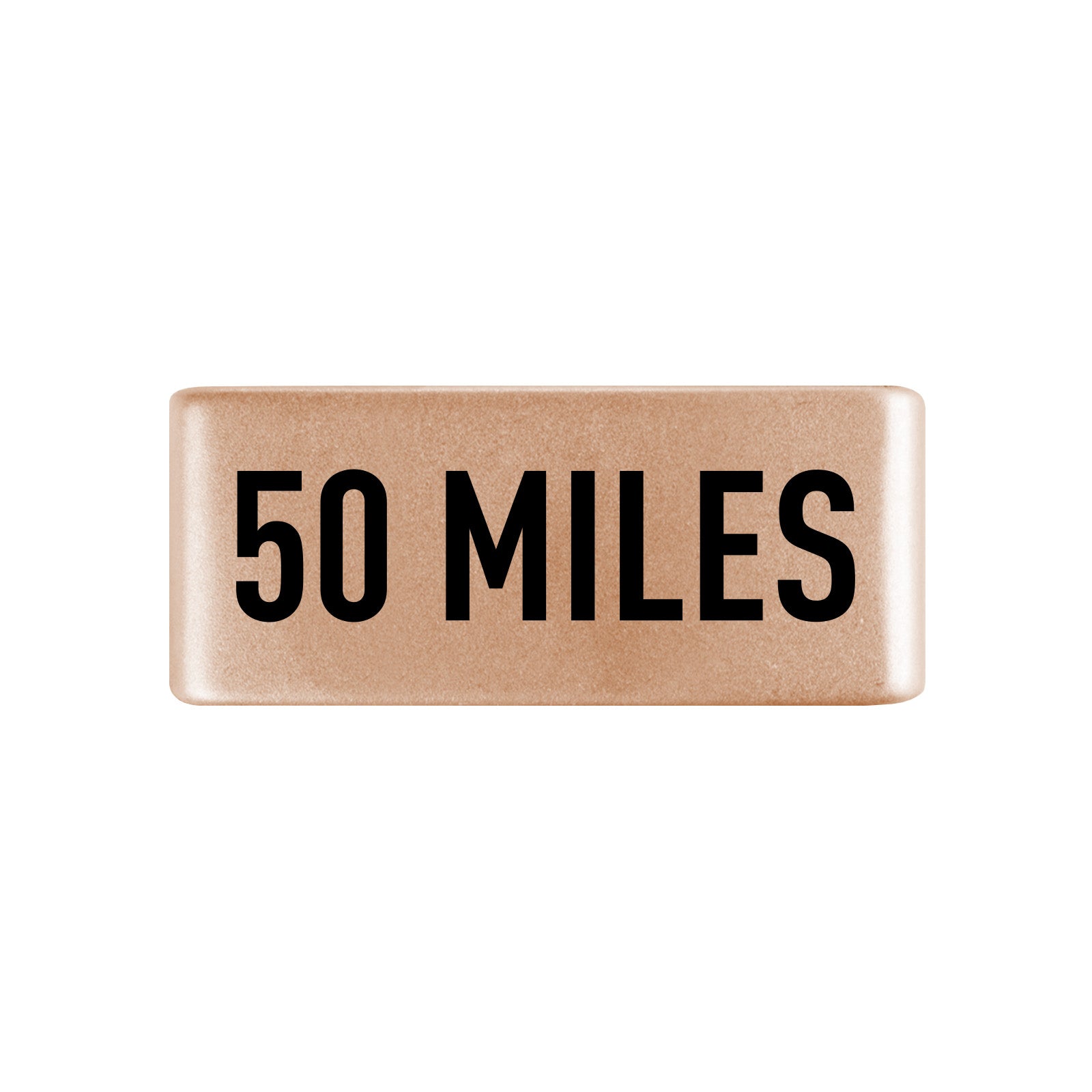 50 Miles Badge Badge 13mm Rose Gold ROAD iD