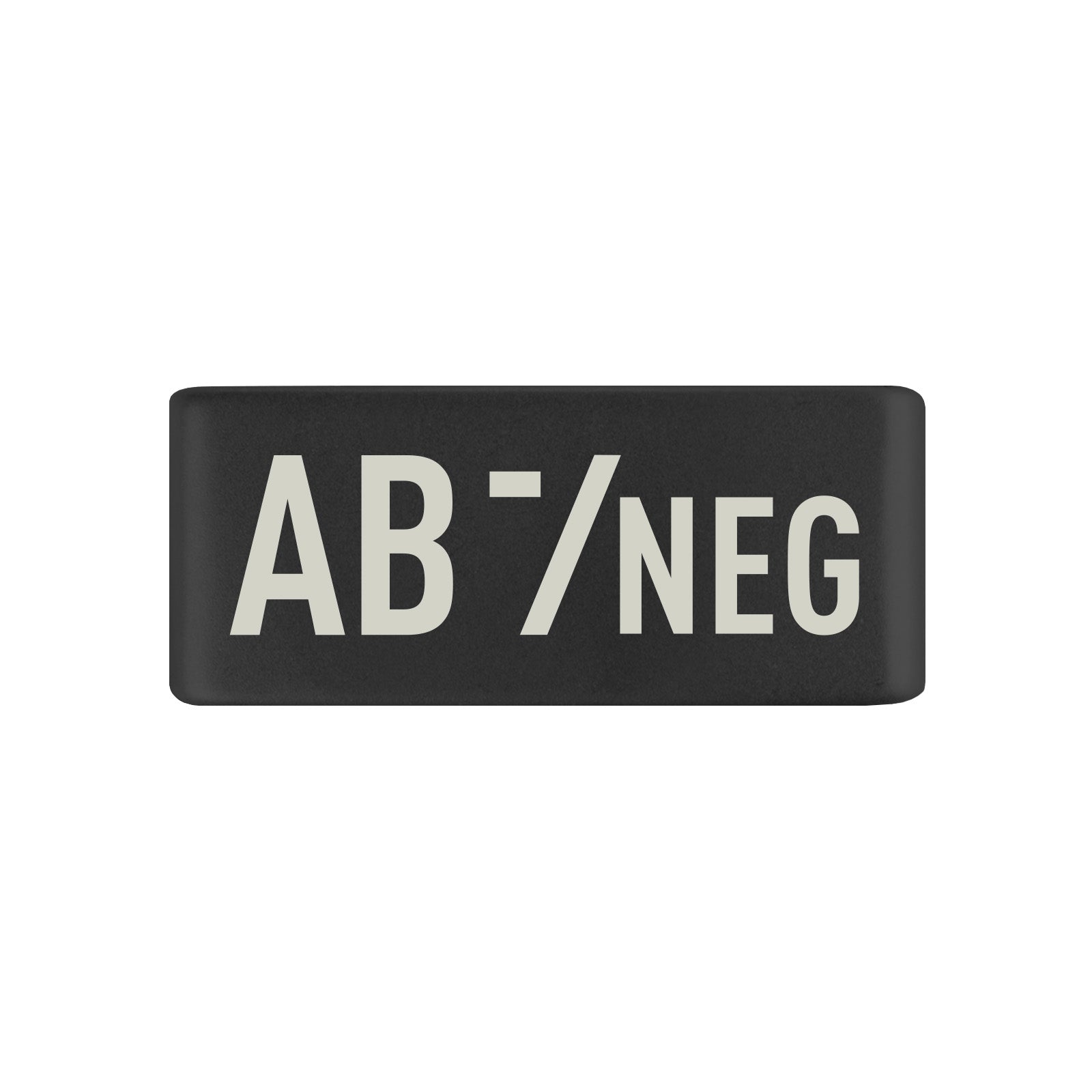 AB Negative Blood Type Badge Badge 13mm Graphite ROAD iD