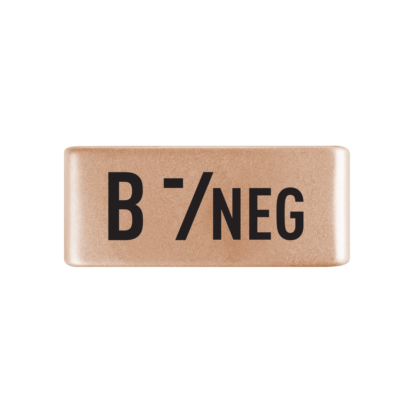 B Negative Blood Type Badge Badge 13mm Rose Gold ROAD iD