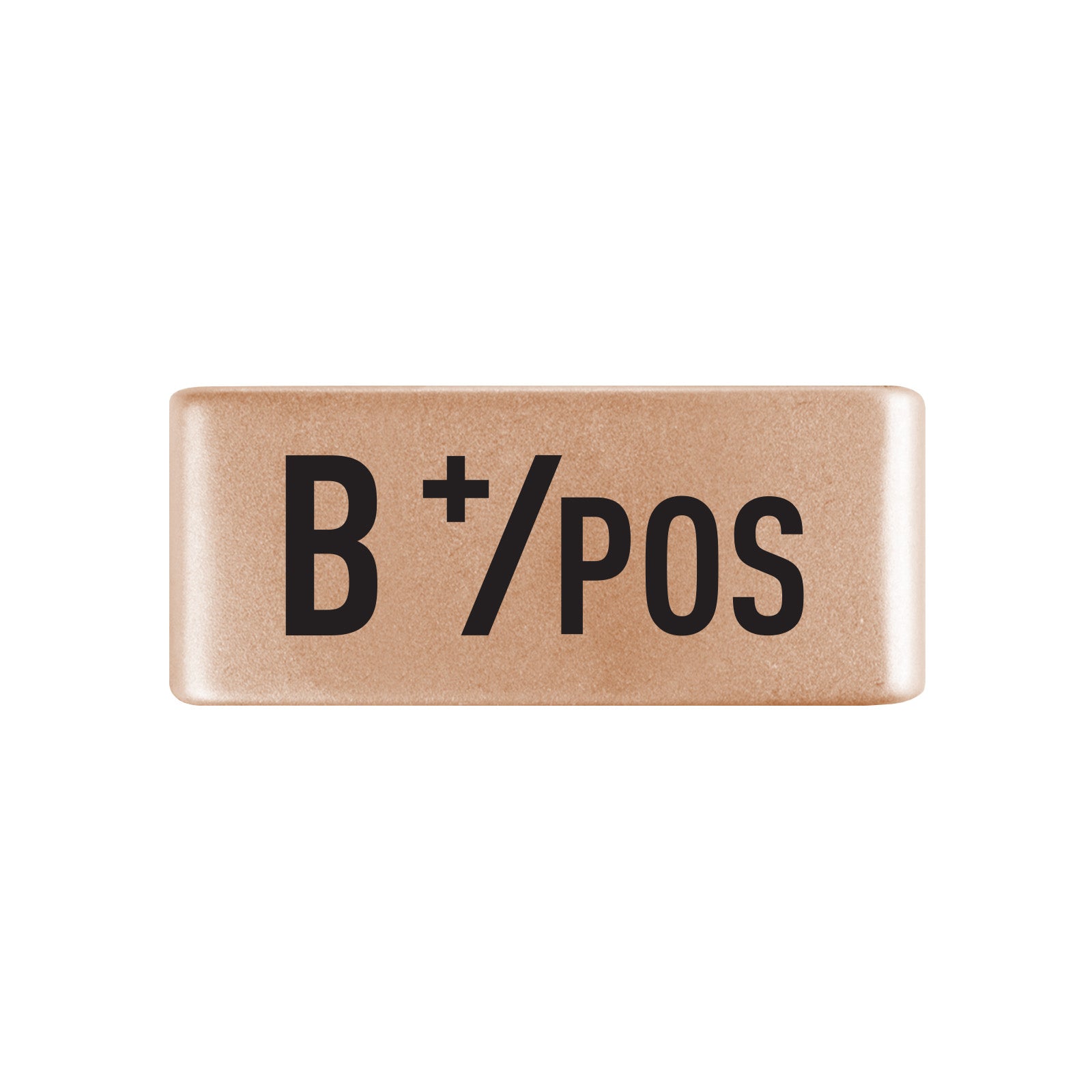 B Positive Blood Type Badge Badge 13mm Rose Gold ROAD iD