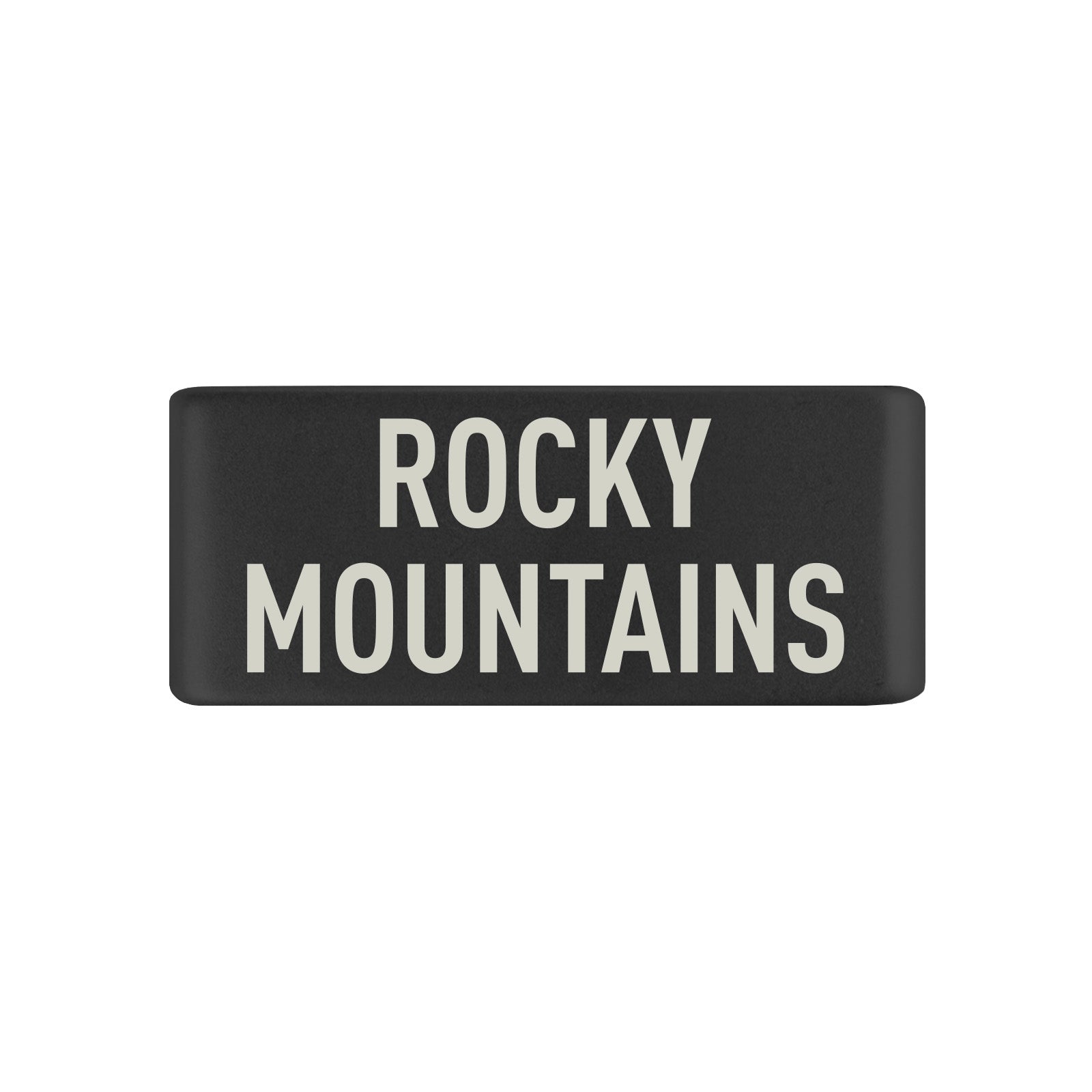 Rocky Mountains Badge Badge 13mm Graphite ROAD iD