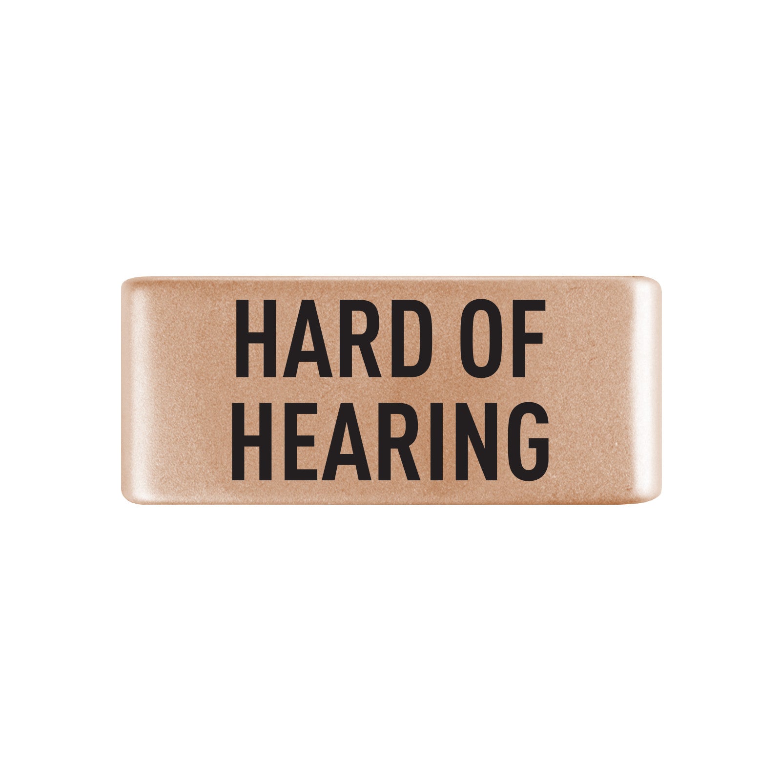 Hard of Hearing Badge Badge 13mm Rose Gold ROAD iD