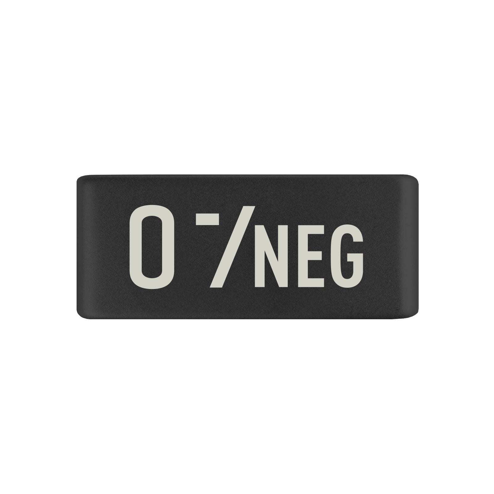 O Negative Blood Type Badge Badge 13mm Graphite ROAD iD