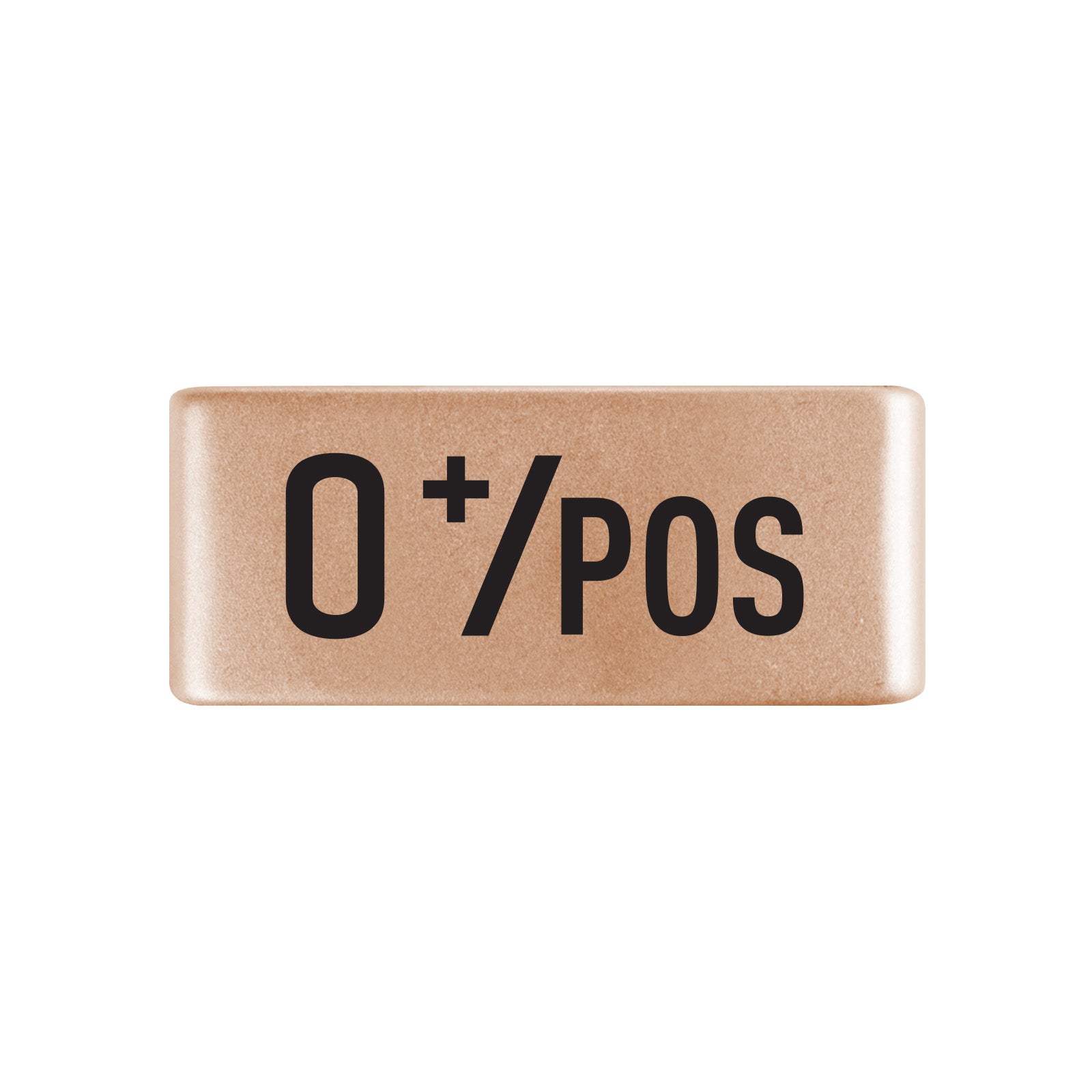 O Positive Blood Type Badge Badge 13mm Rose Gold ROAD iD