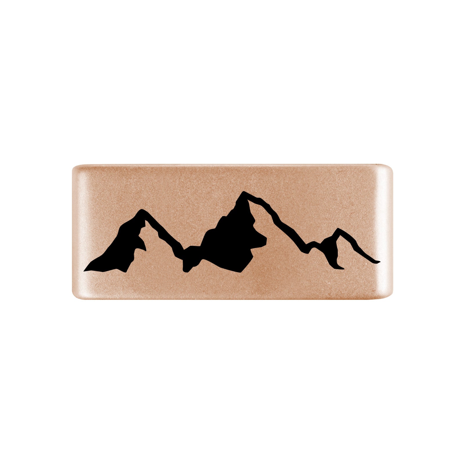Mountains Badge Badge 13mm Rose Gold ROAD iD