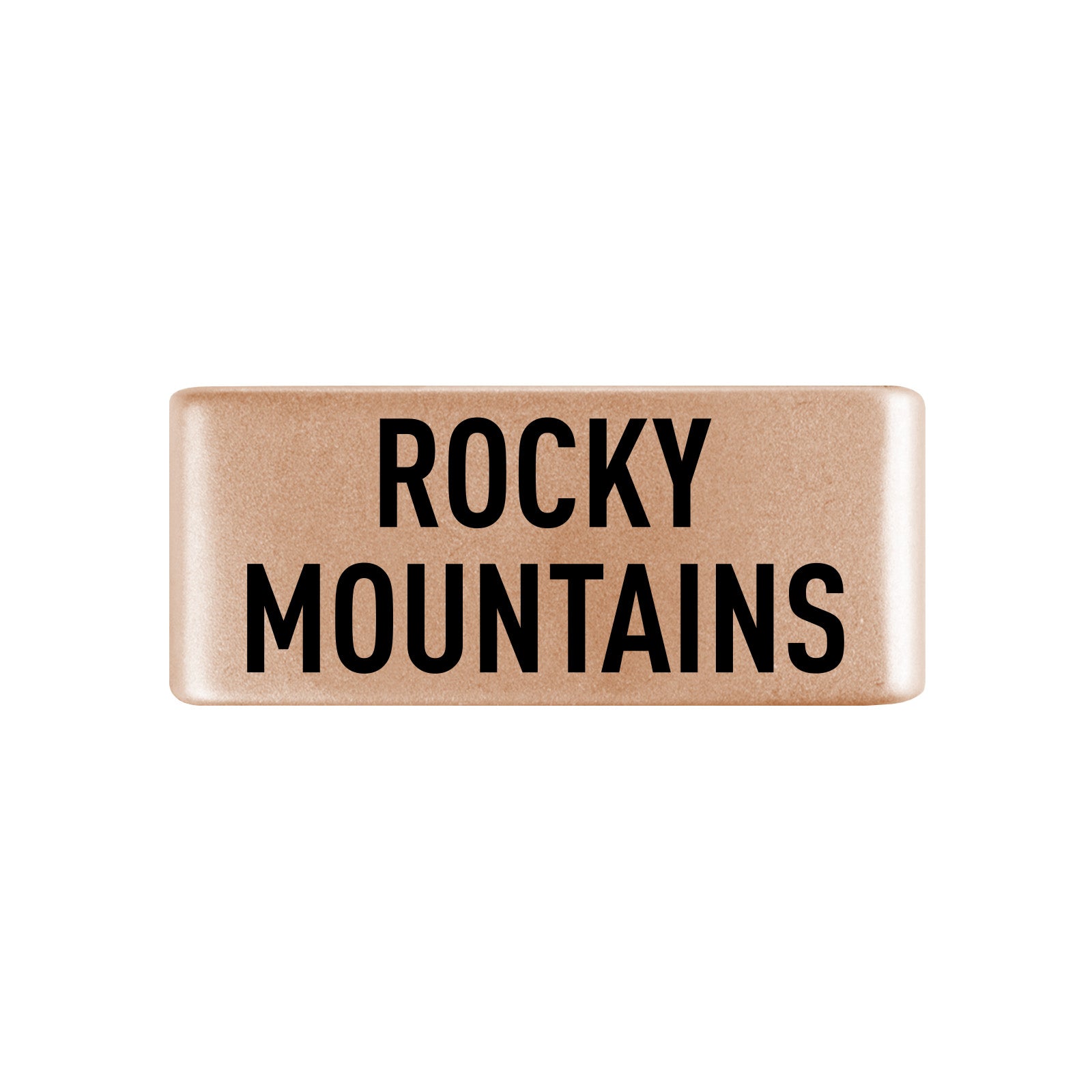 Rocky Mountains Badge Badge 13mm Rose Gold ROAD iD