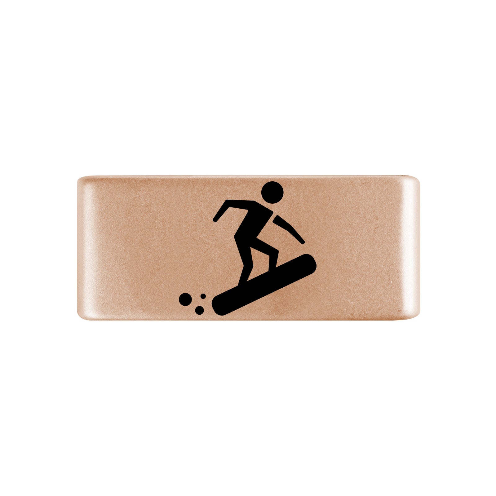 Snowboard Badge Badge 13mm Rose Gold ROAD iD