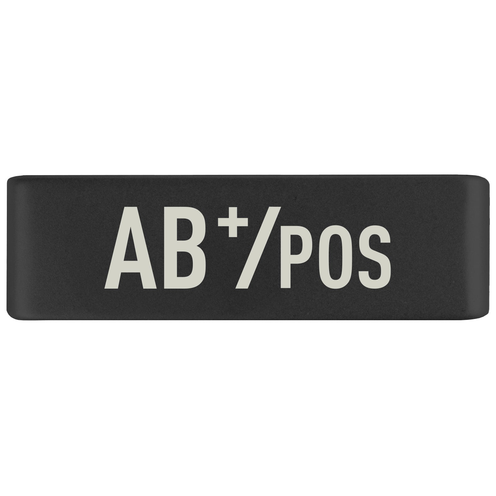 AB Positive Blood Type Badge Badge 19mm Graphite ROAD iD