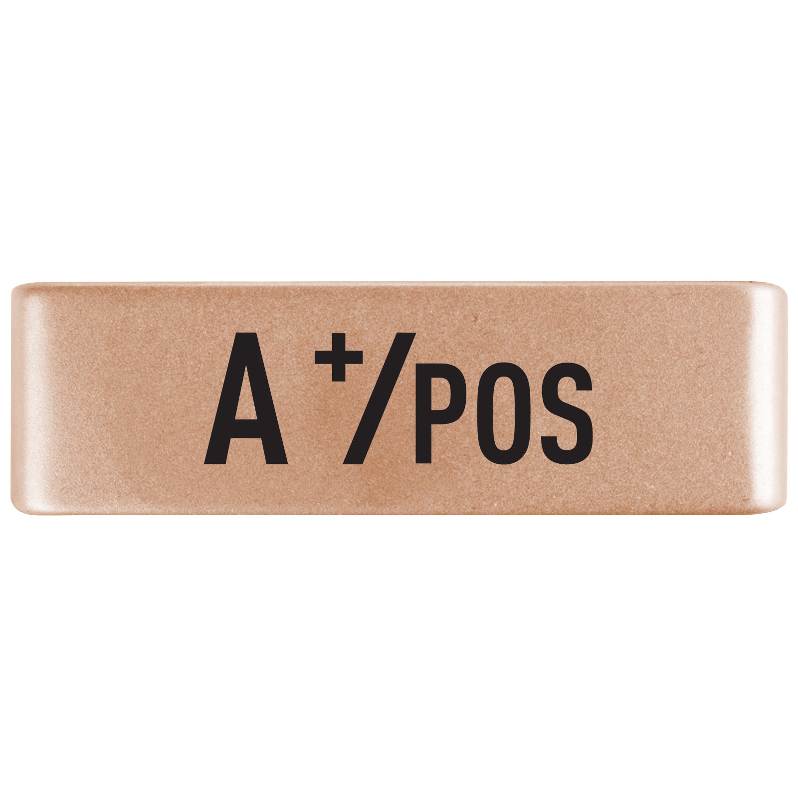 A Positive Blood Type Badge Badge 19mm Rose Gold ROAD iD