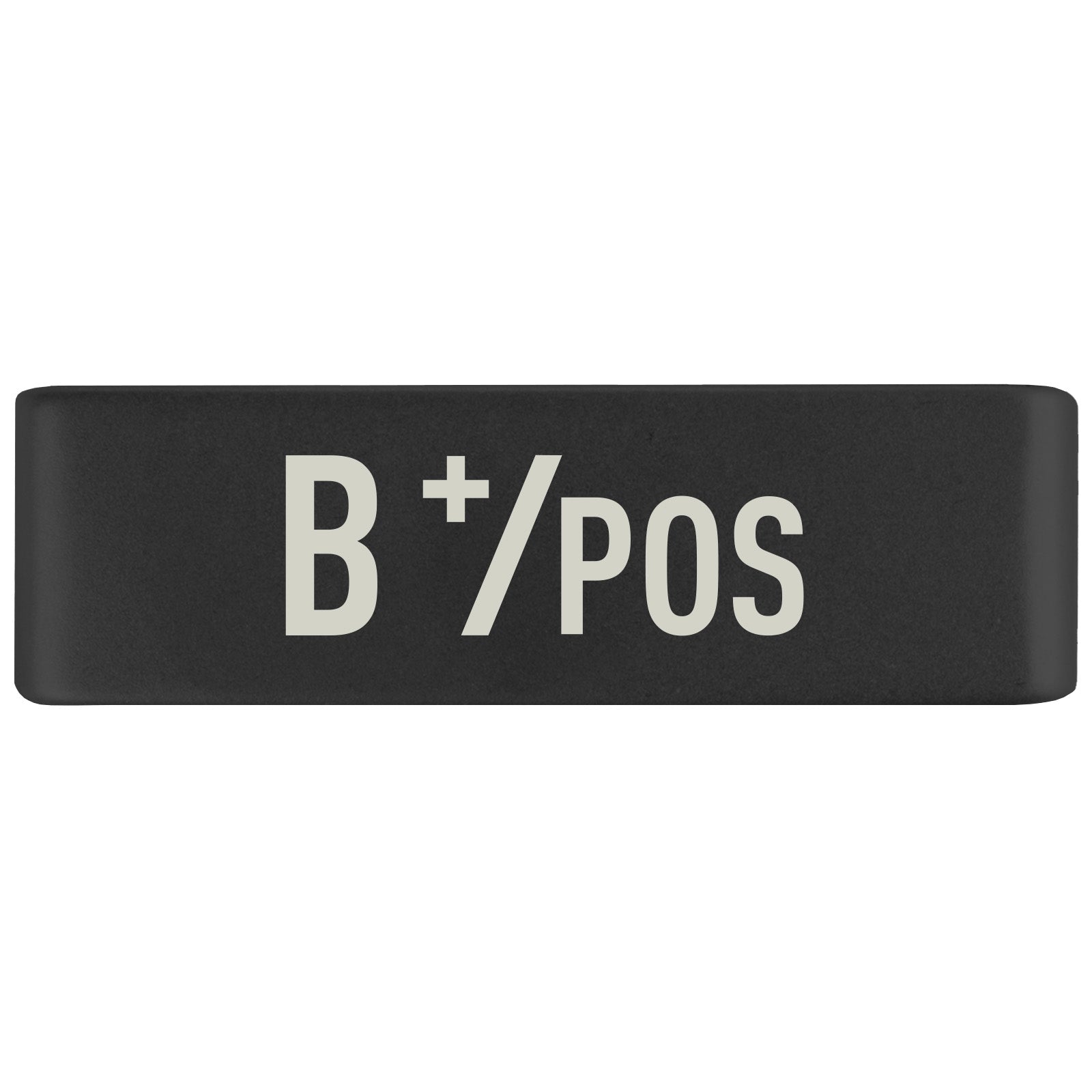 B Positive Blood Type Badge Badge 19mm Graphite ROAD iD