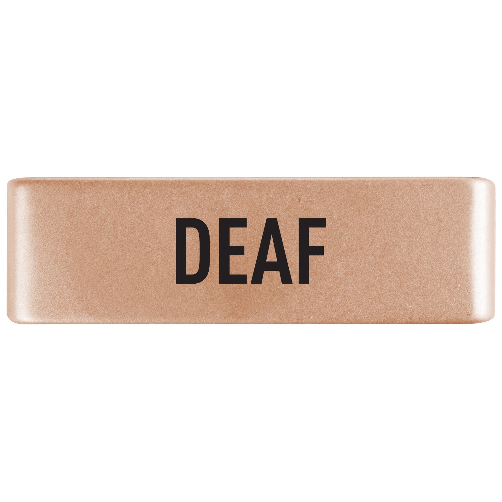 Deaf Badge Badge 19mm Rose Gold ROAD iD