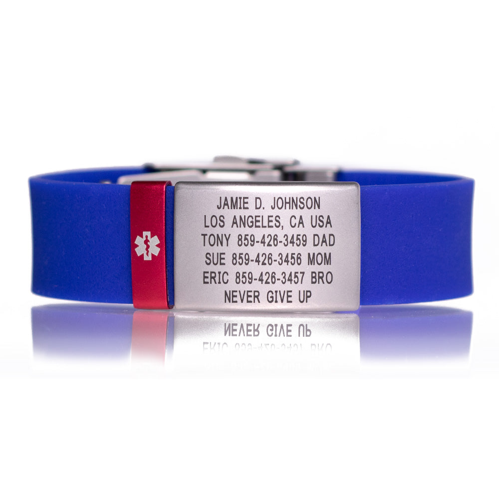 Autism Braclets, Autism Medical Bracelet Man Woman Boy or Girl, Comfort  Expanding Stretch Links, 316L Stainless Steel, Includes Emergency ID Alert  Phone System (Small 17cm) : Amazon.co.uk: Fashion