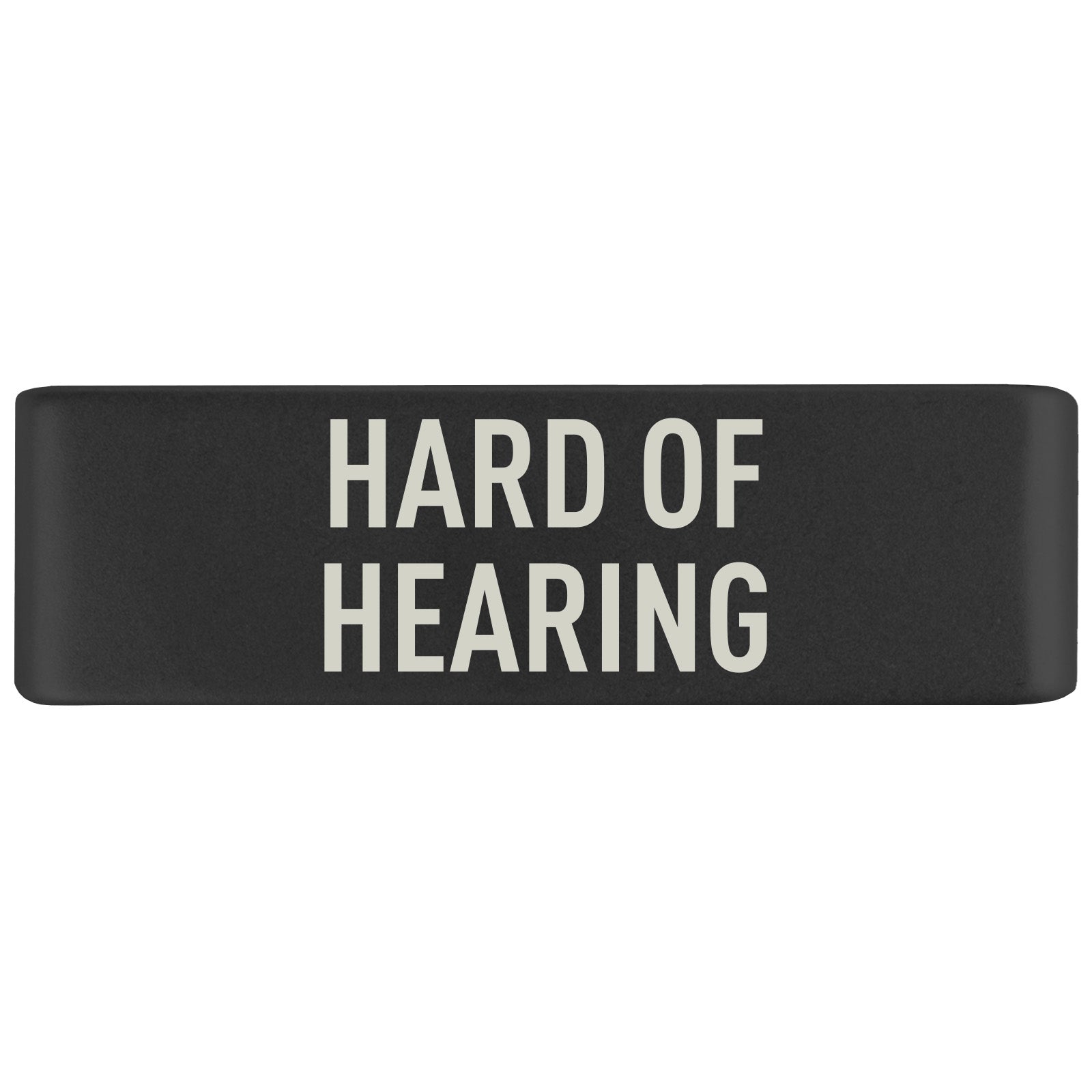 Hard of Hearing Badge Badge 19mm Graphite ROAD iD