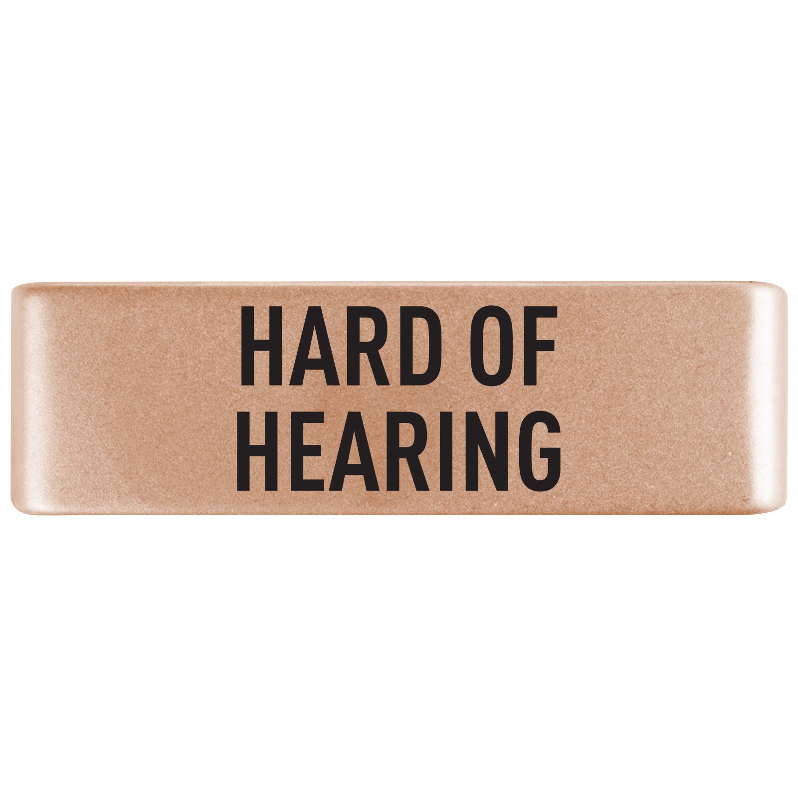 Hard of Hearing Badge Badge 19mm Rose Gold ROAD iD