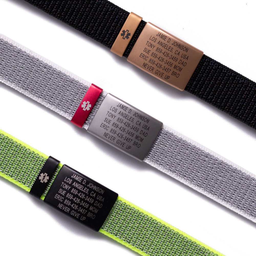 Nylon Loop Medical ID - SM - With iD Profile ID ROAD iD