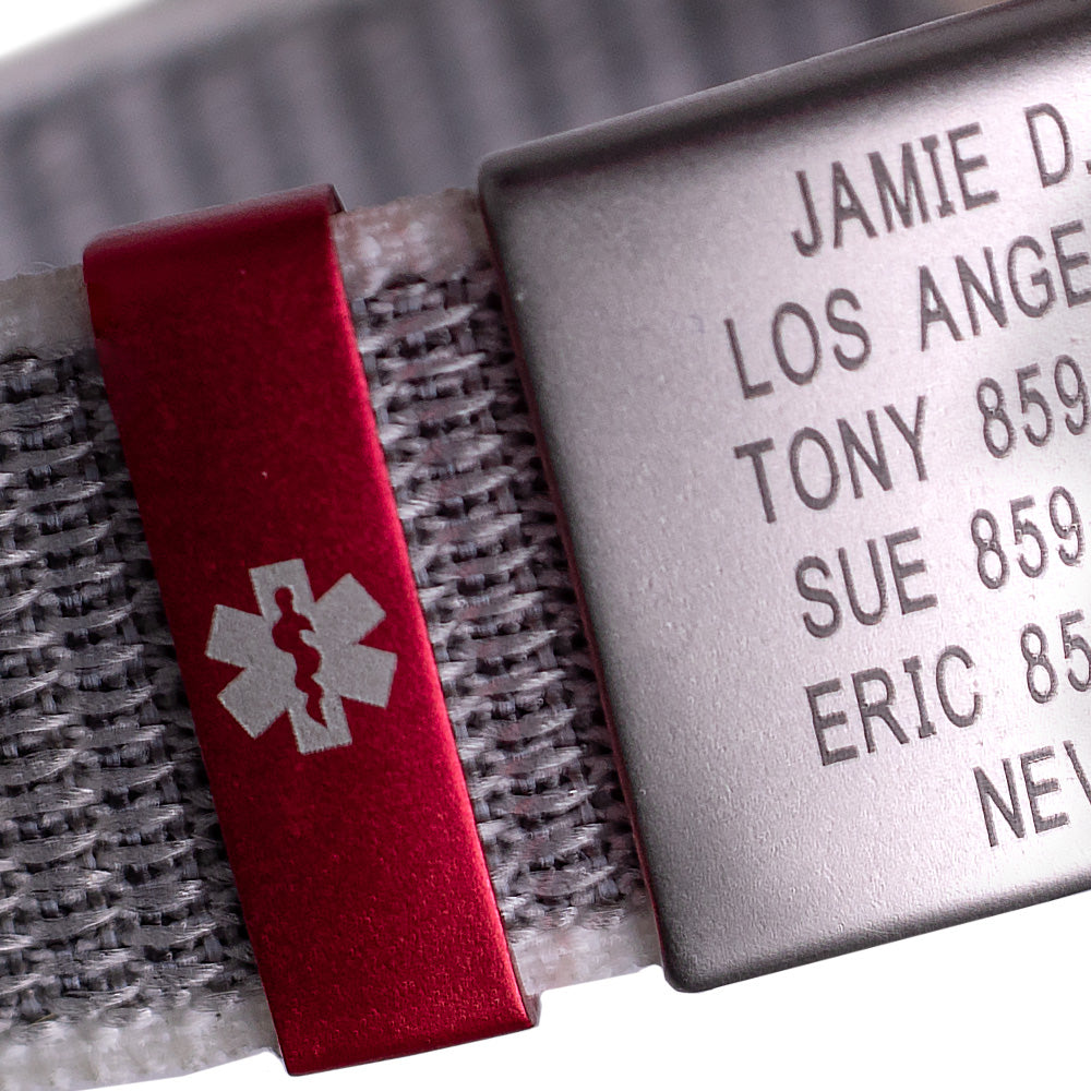 Nylon Loop Medical ID - SM - With iD Profile ID ROAD iD