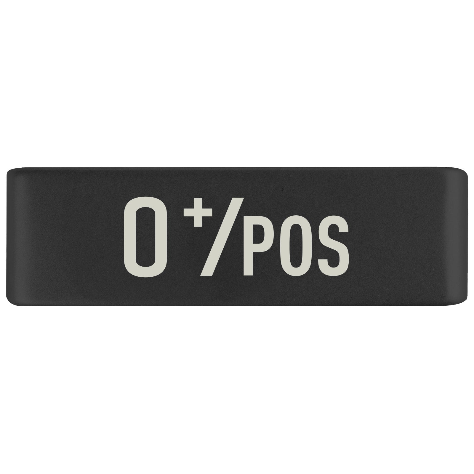 O Positive Blood Type Badge Badge 19mm Graphite ROAD iD