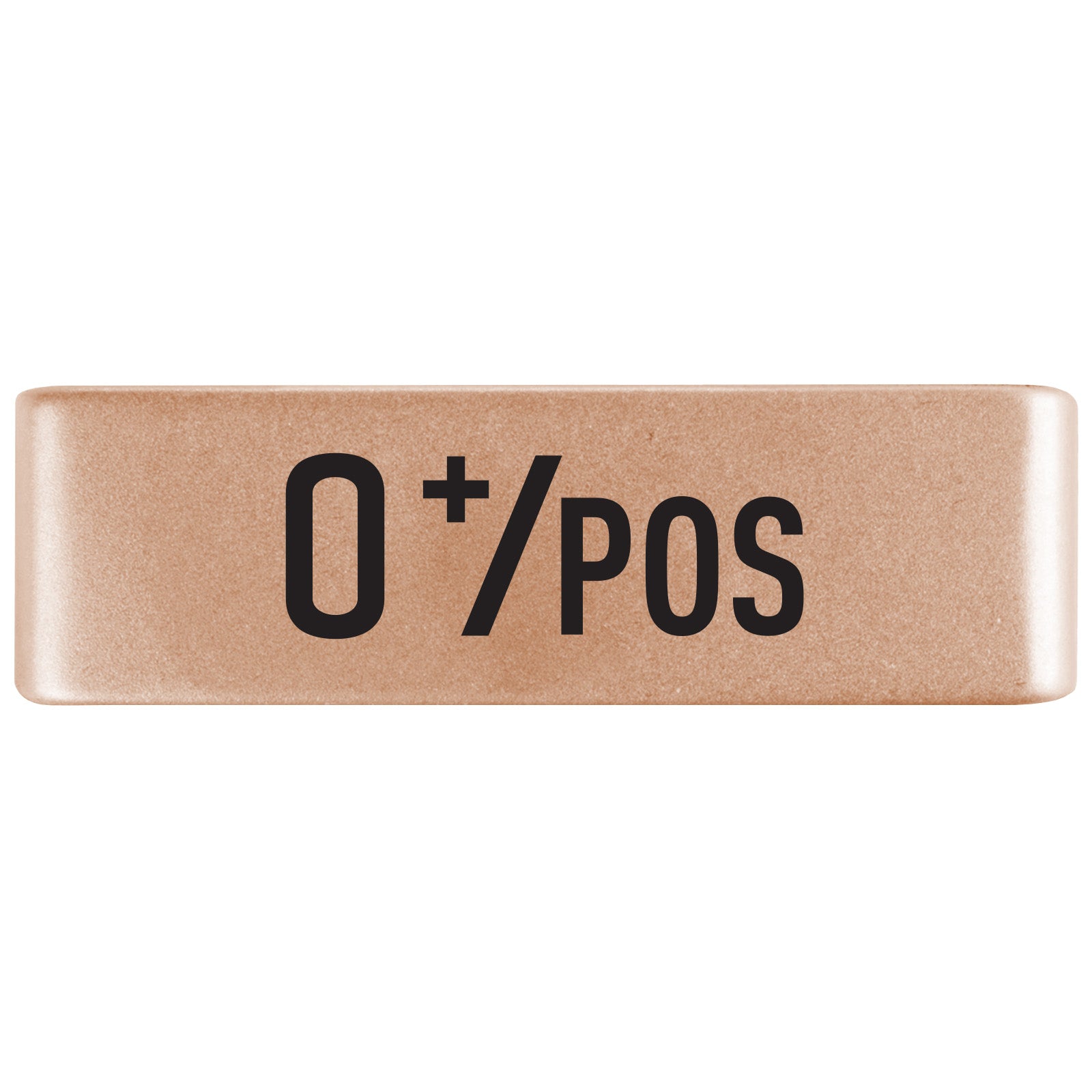 O Positive Blood Type Badge Badge 19mm Rose Gold ROAD iD