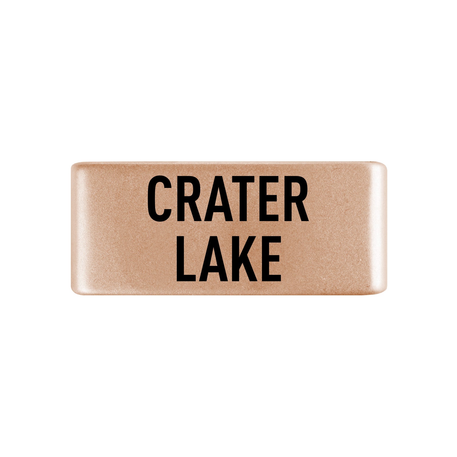 Crater Lake Badge Badge 13mm Rose Gold ROAD iD