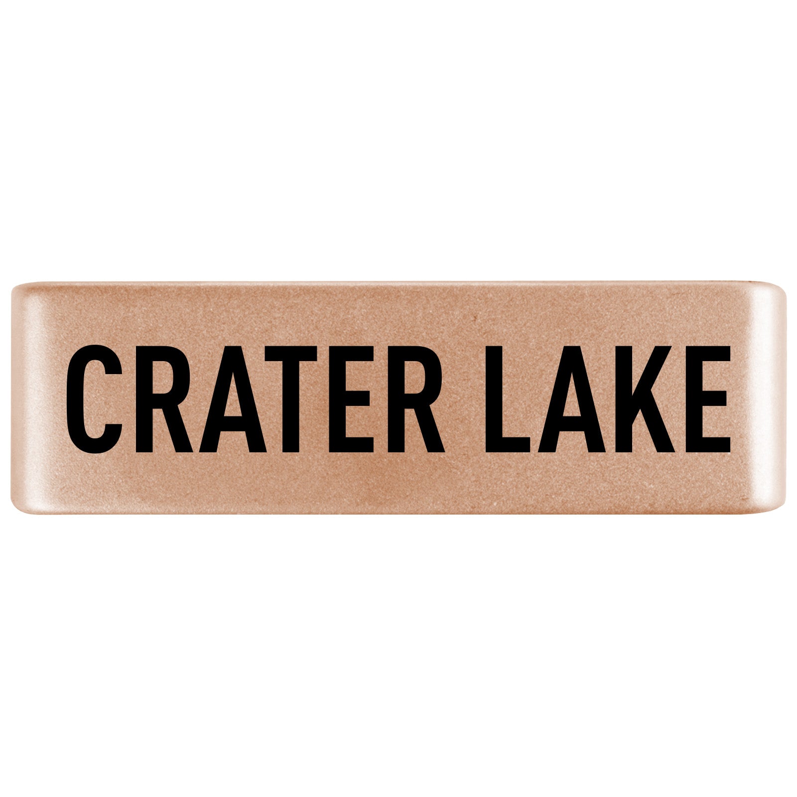 Crater Lake Badge Badge 19mm Rose Gold ROAD iD