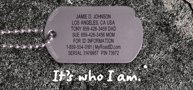 The Fixx ID Dog Tag in Sleek, Matte Finish