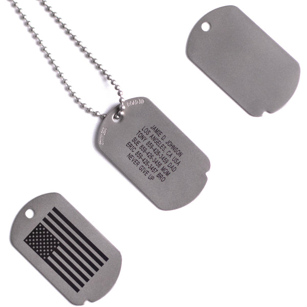 The Fixx ID Dog Tag in Sleek, Matte Finish | ROAD iD
