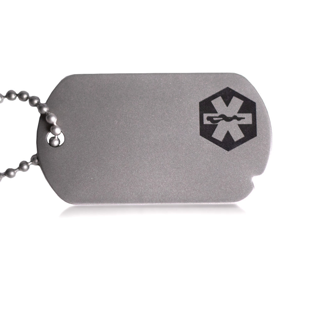 The Fixx ID Dog Tag in Sleek, Matte Finish