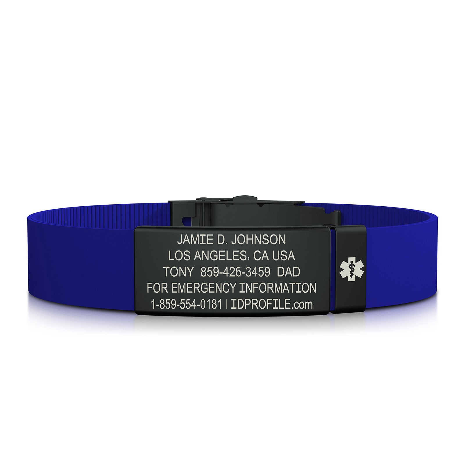 Elite Medical ID - With iD Profile - 13mm / Graphite-Graphite / Classic | Blue