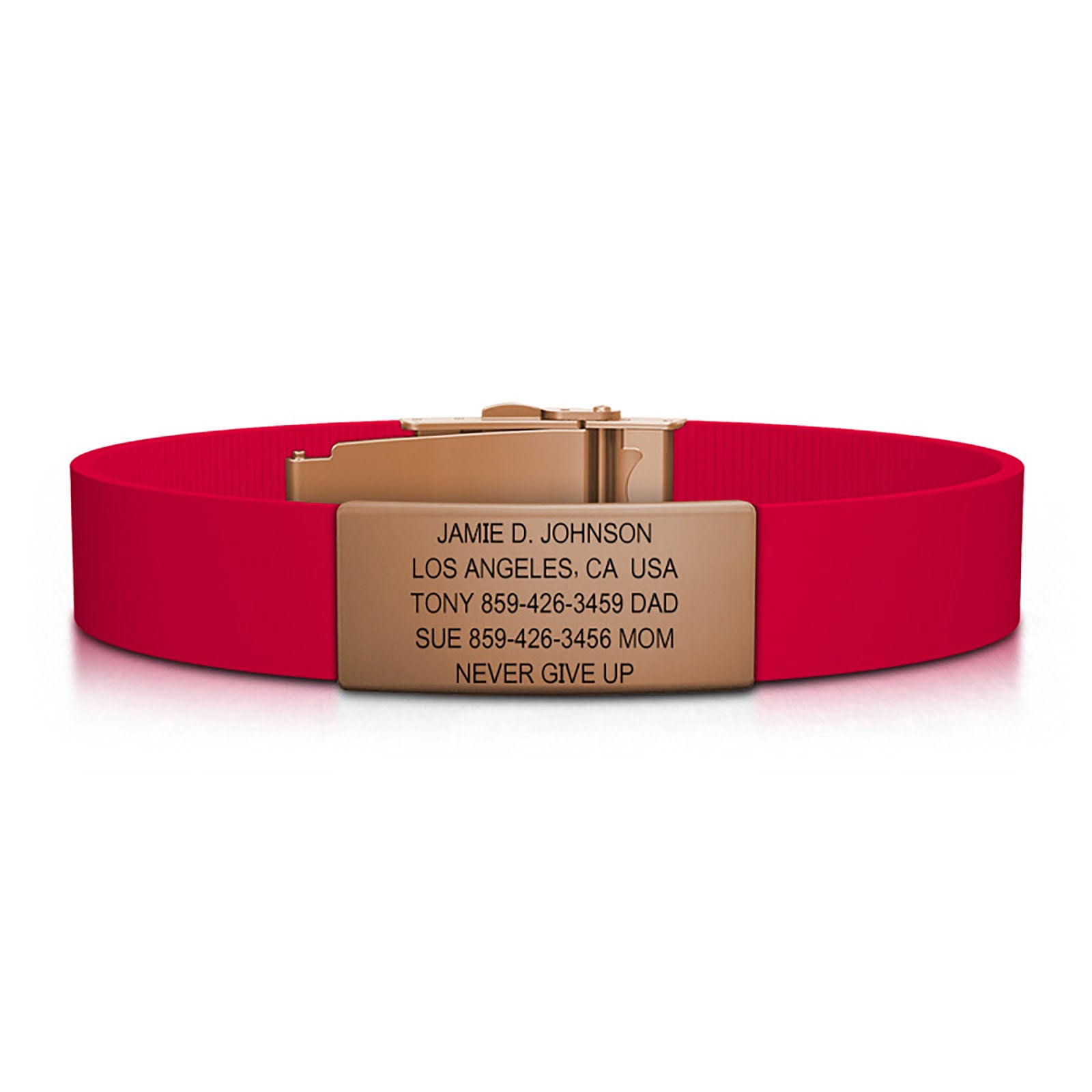 Wrist ID Elite Silicone Clasp ID Bracelet | 19 MM | Slate | ROAD iD