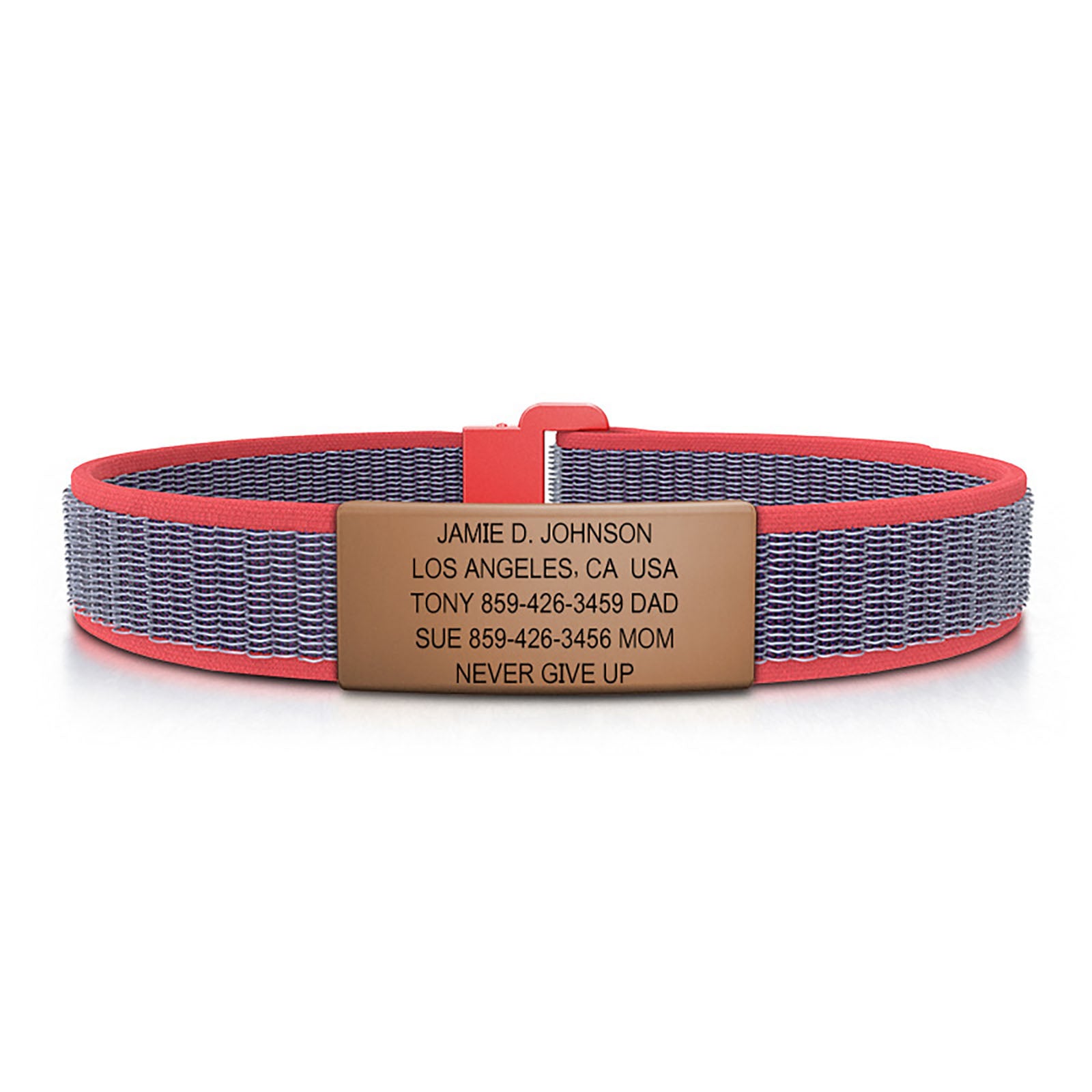 Limited Edition Delta Blue Nylon Loop ID - ML ID 13mm Rose Gold Classic | Coral ROAD iD