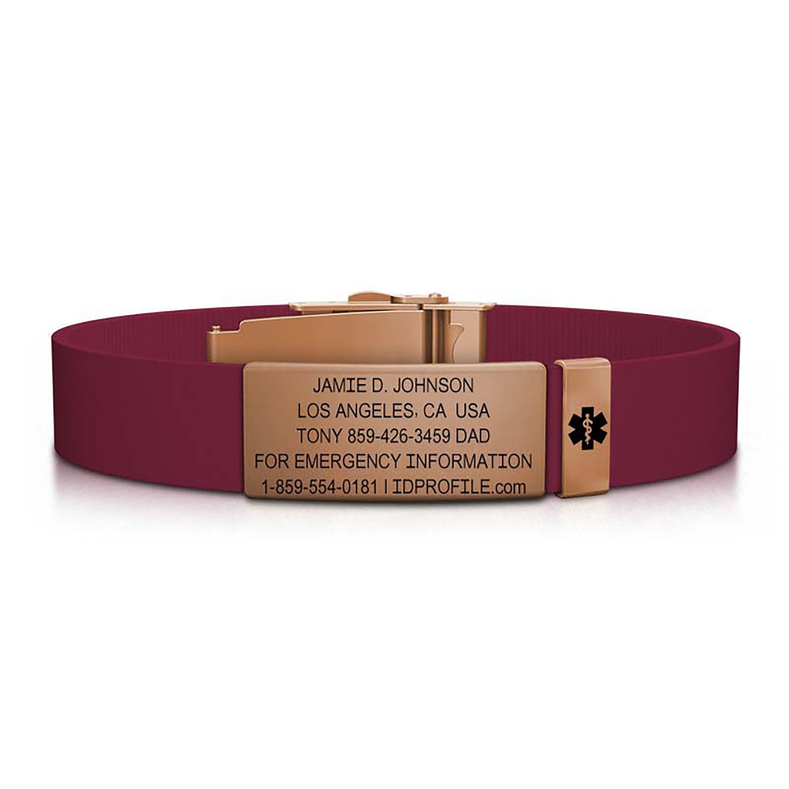 13mm / Rose Gold-Rose Gold / Classic | Merlot