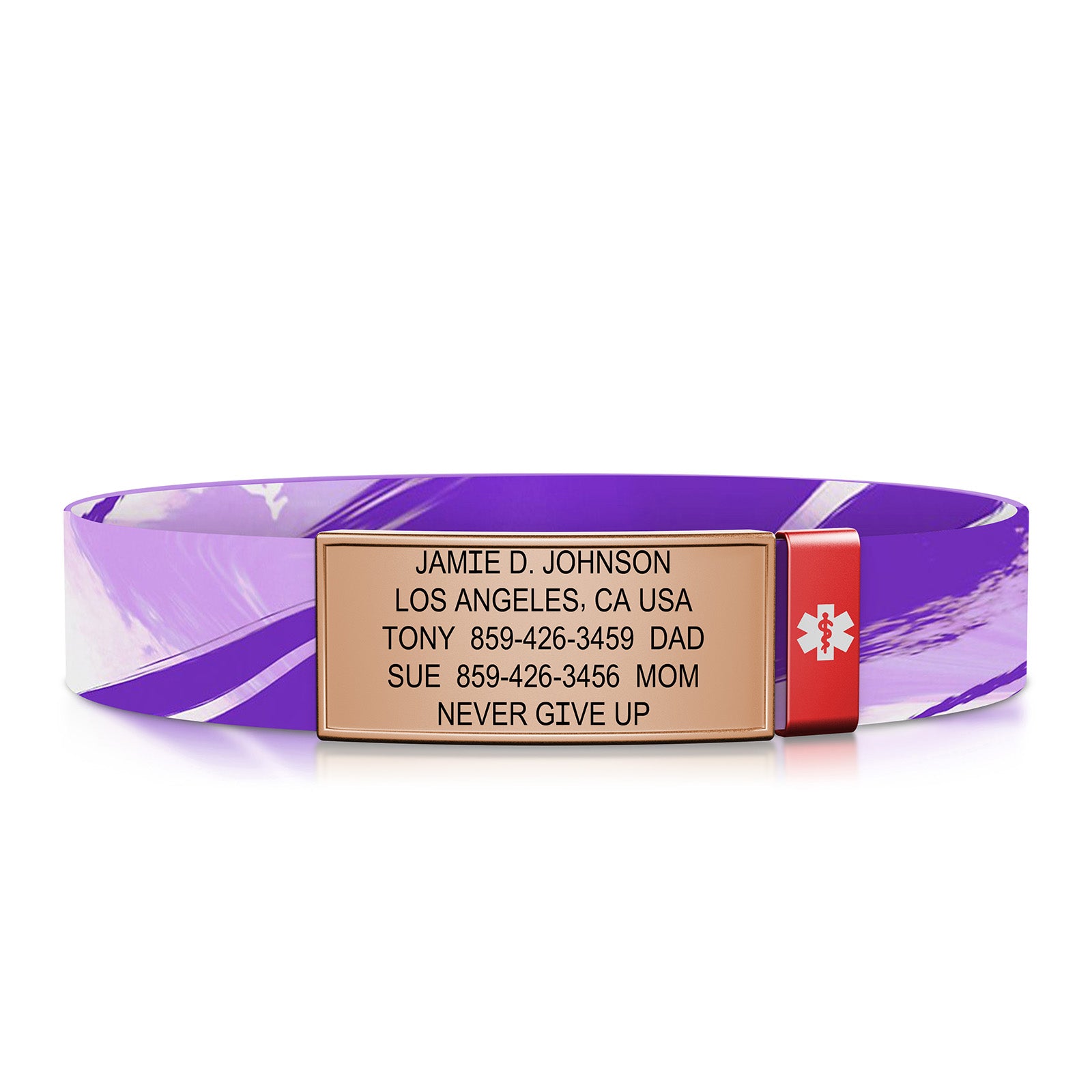 Medical Stretch ID - Women's - Rose Gold-Ember / Classic | Amethyst