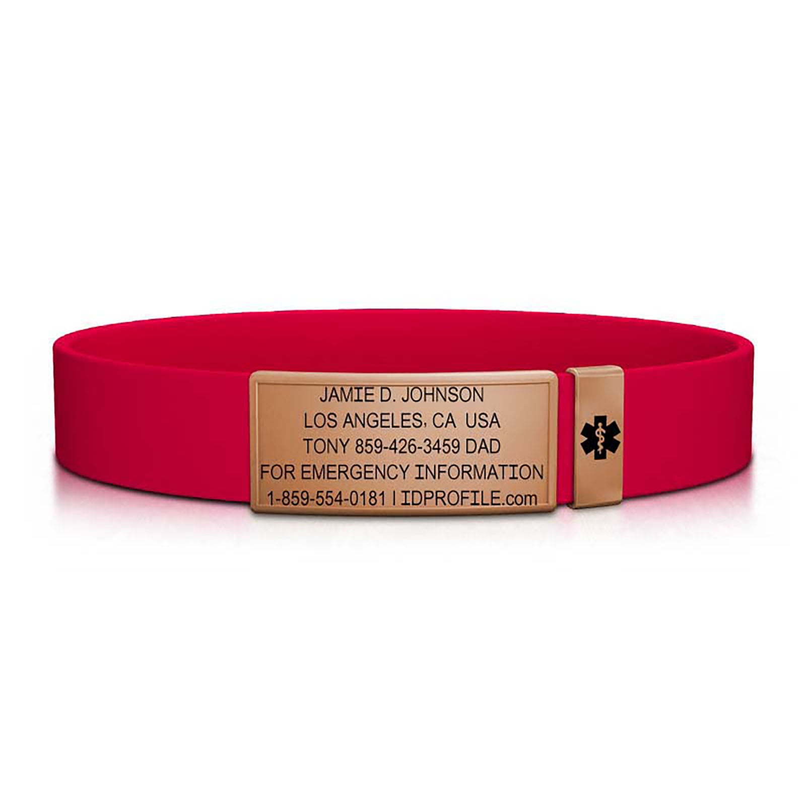 Medical Stretch ID - Kids - With iD Profile ID Rose Gold-Rose Gold - ROAD iD