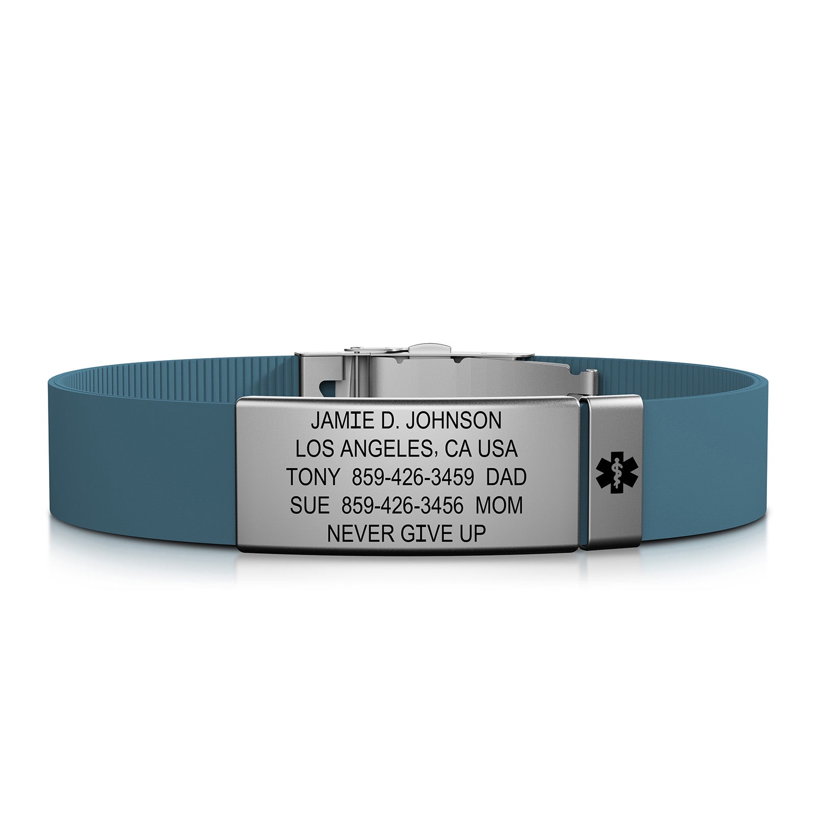 Elite Medical ID ID 13mm Slate-Slate Classic | Altitude ROAD iD