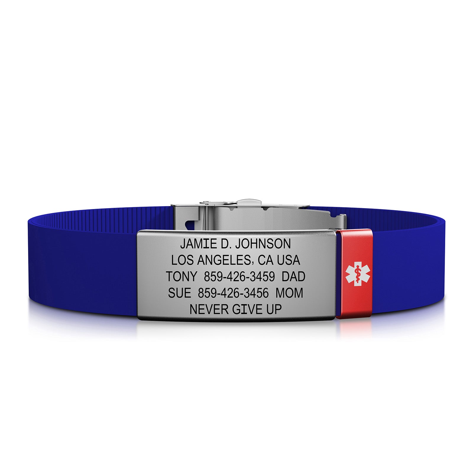 Elite Medical ID ID 13mm Slate-Ember Classic | Blue ROAD iD