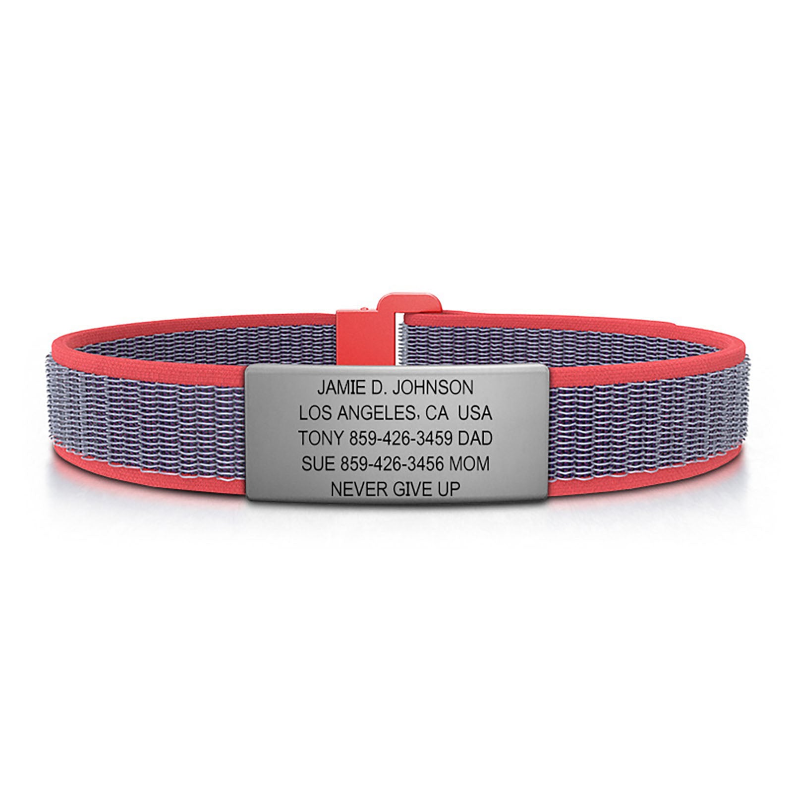 Limited Edition Delta Blue Nylon Loop ID - SM ID 13mm Slate Classic | Coral ROAD iD