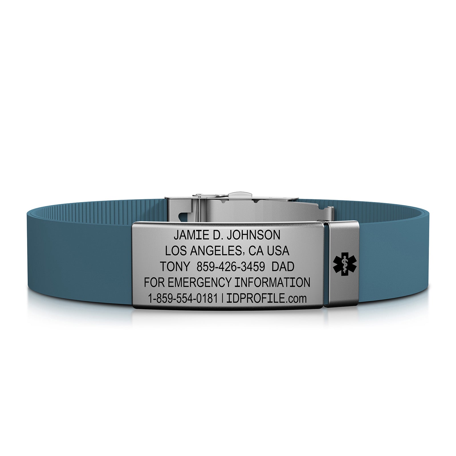 Elite Medical ID - With iD Profile - 13mm / Slate-Slate / Classic | Altitude Blue