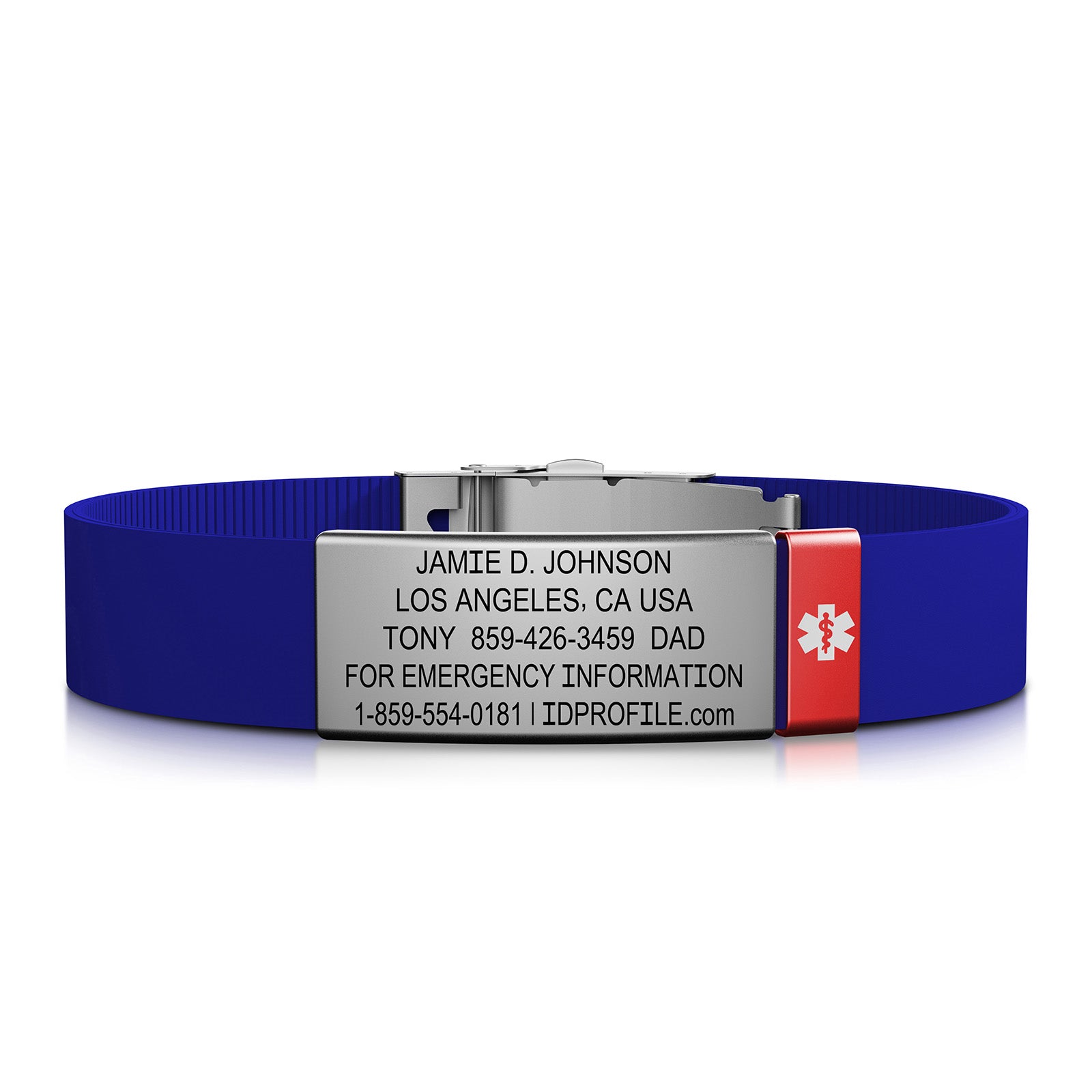 Elite Medical ID - With iD Profile - 13mm / Slate-Ember / Classic | Blue