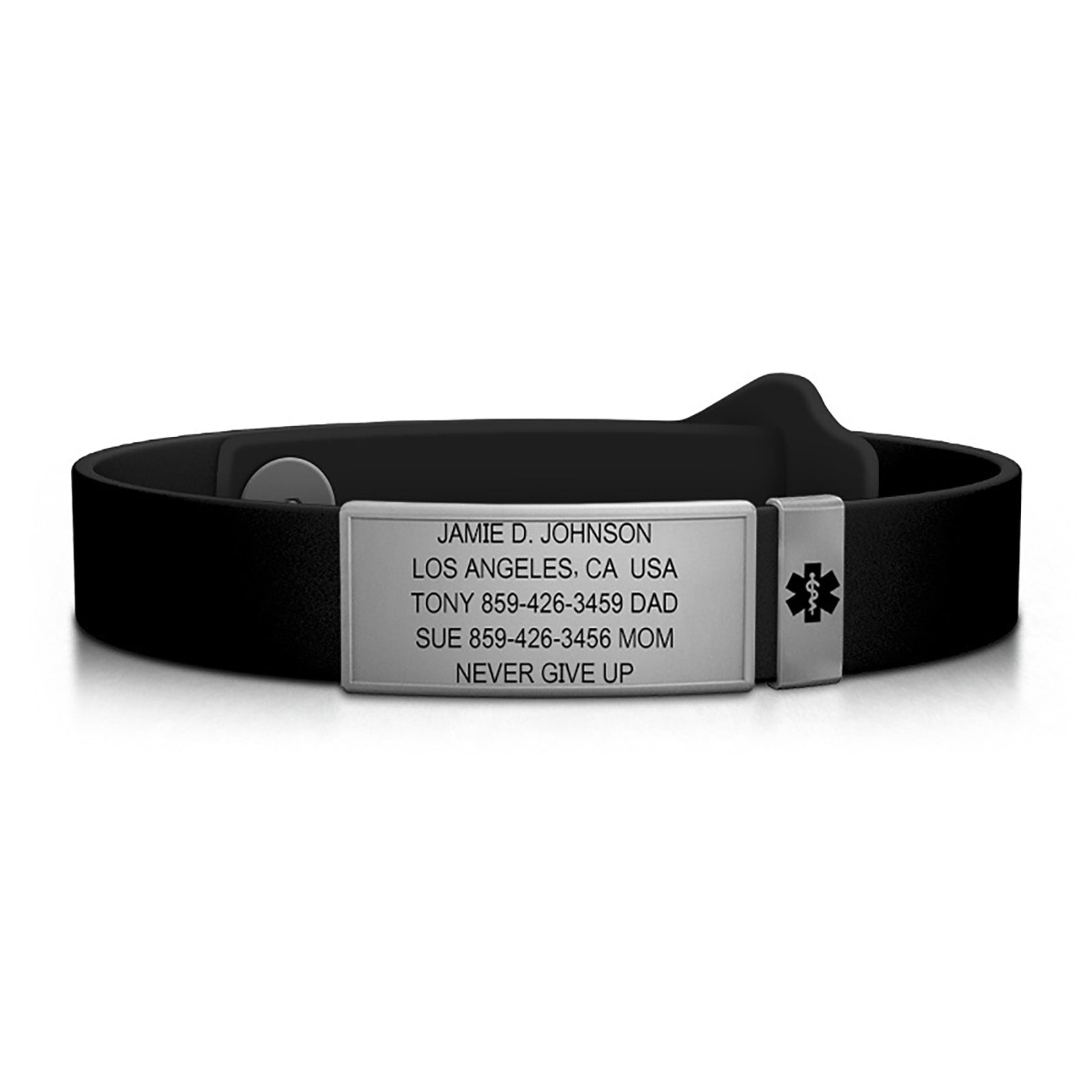 Kidsafe Medical ID ID Slate-Slate Classic | Black ROAD iD