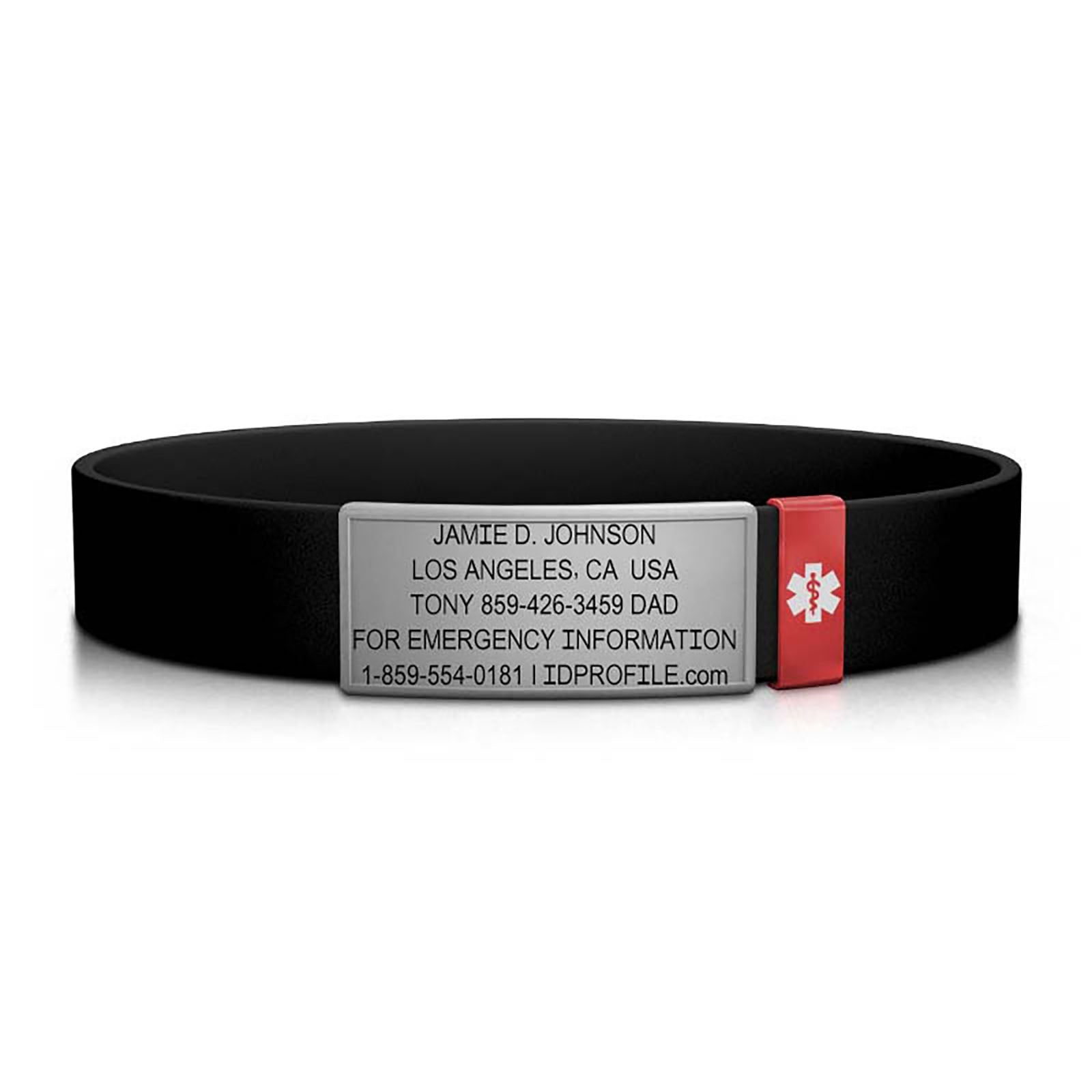 Medical Stretch ID - Men - With iD Profile ID Slate-Ember Classic | Black ROAD iD