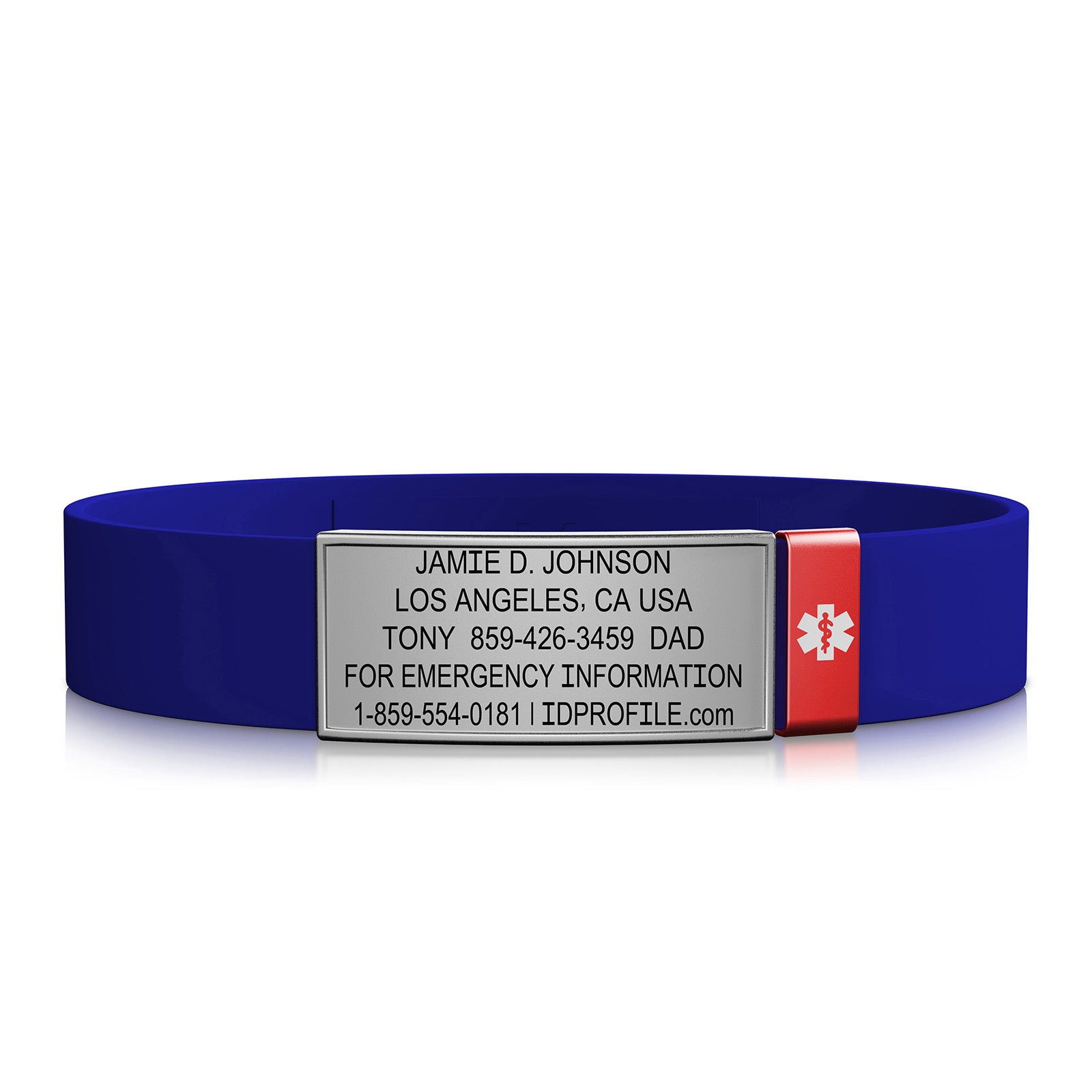 Medical Stretch ID - Men - With iD Profile ID Slate-Ember Classic | Blue ROAD iD